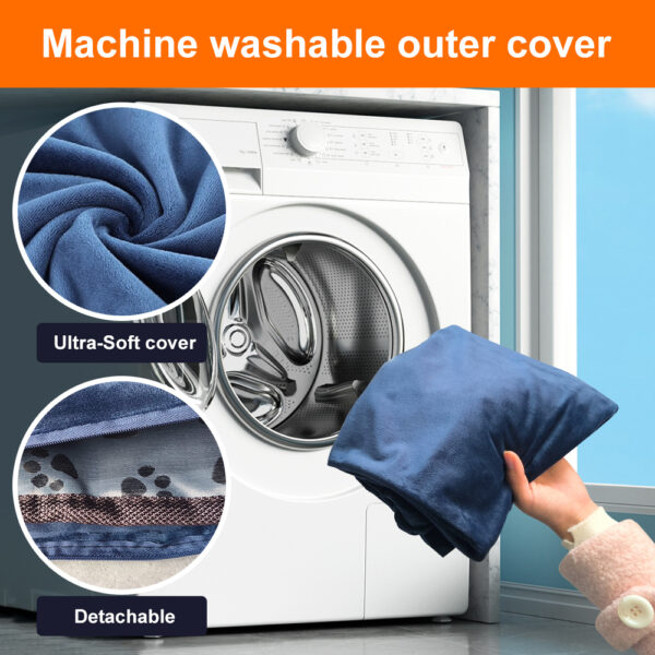 pet heating pad electric warming mat for dogs cats indoor waterproof adjustable temperature soft cover bed safe 6