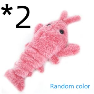 pet toys electric jumping shrimp usb charging interactive cat dog fun play indoor portable safe 66