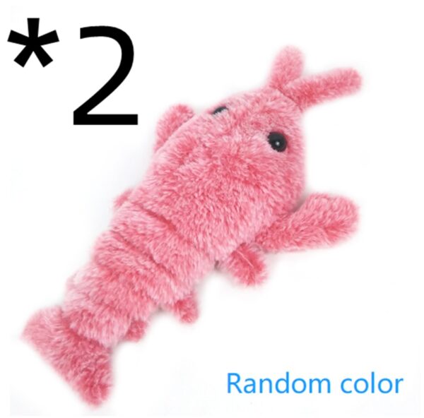 pet toys electric jumping shrimp usb charging interactive cat dog fun play indoor portable safe 66