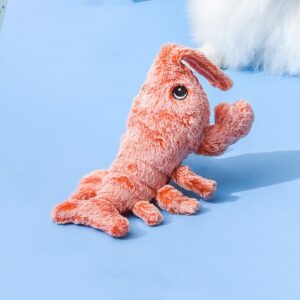 pet toys electric jumping shrimp usb charging interactive cat dog fun play indoor portable safe 77