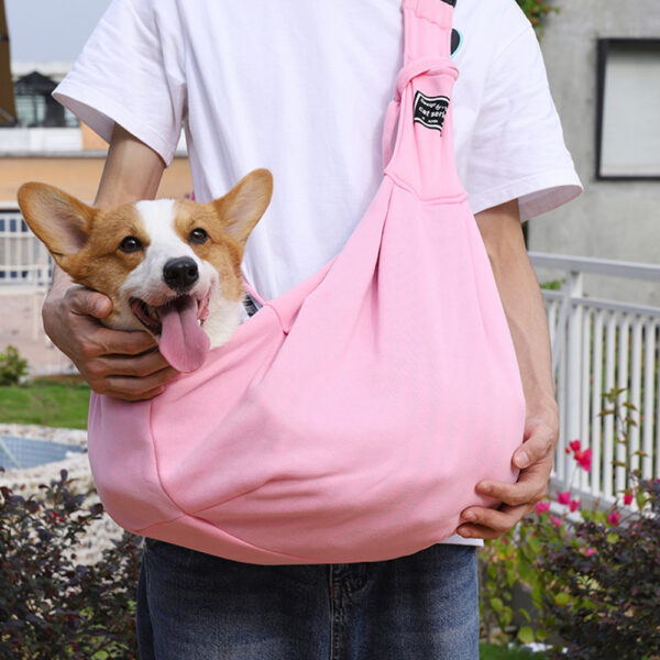 petgo sling carrier soft cotton travel bag small dogs cats portable lightweight comfortable easy clean 5