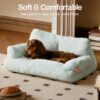 plush cat bed washable indoor pet couch non slip bottom soft comfy sofa 26x19x13 blue sleeping mat 7