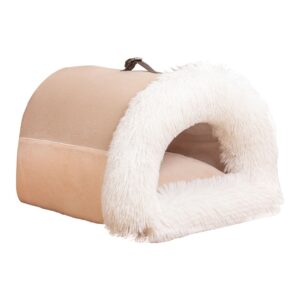 portable pet nest autumn winter warm soft cozy insulated indoor outdoor durable comfortable pet bed 2