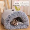 portable pet nest autumn winter warm soft cozy insulated indoor outdoor durable comfortable pet bed 4