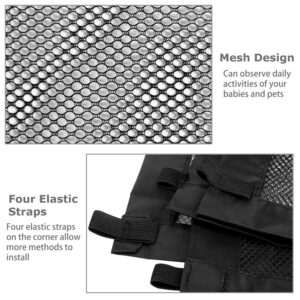 portable pet safety gate mesh fence guard dog cat baby indoor barrier foldable lightweight installation home protection 15