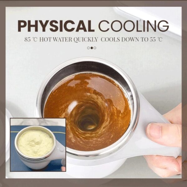rechargeable model automatic stirring cup electric mixer portable coffee tea water drink bottle easy clean 1
