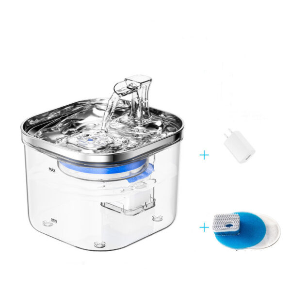 stainless steel pet water fountain automatic circulating water dispenser for cats dogs quiet hygienic 6