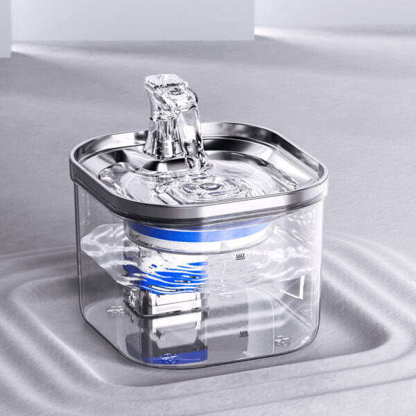 stainless steel pet water fountain automatic circulating water dispenser for cats dogs quiet hygienic 9