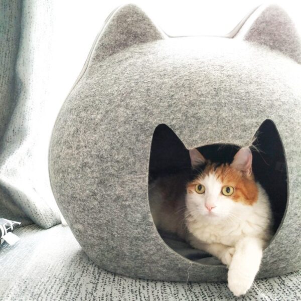 Trending Cat Bed with Cat shape Entrance - Image 2