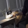 3 in 1 bedside lamp wireless charger lcd alarm clock 12