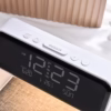 3 in 1 bedside lamp wireless charger lcd alarm clock 1v
