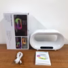 3 in 1 smart desk lamp led night light wireless charger alarm clock 13