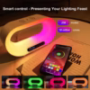 3 in 1 smart desk lamp led night light wireless charger alarm clock 15