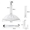 clearpaw umbrella transparent dog umbrella with traction chain rain protection for pets 6