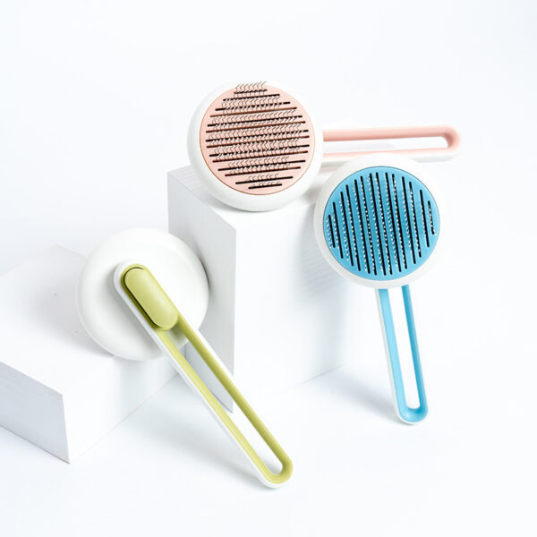 furease pro automatic massage hair remover brush self cleaning pet grooming tool cat dog brush 8