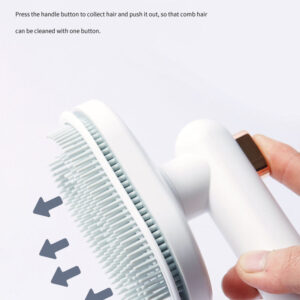 furswipe self cleaning pet grooming comb easy hair removal durable pet brush 5