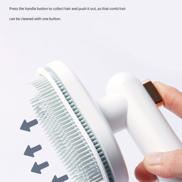 furswipe self cleaning pet grooming comb easy hair removal durable pet brush 5