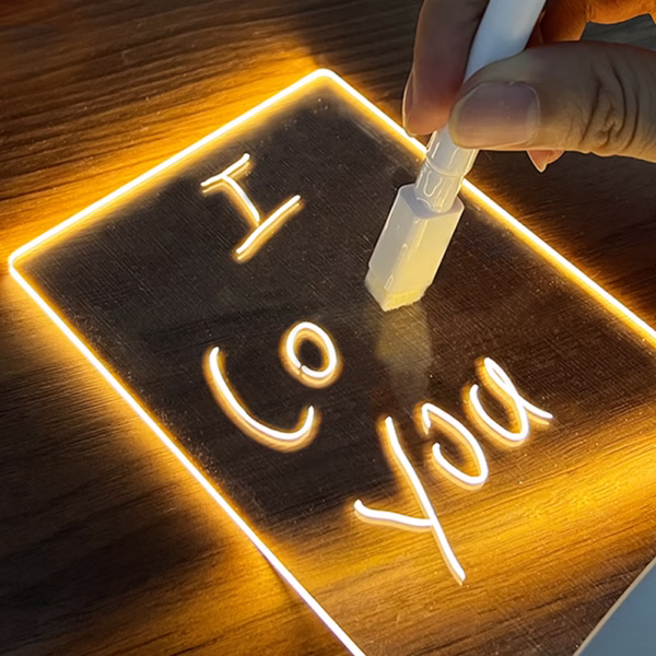 LED Message Note Board – Creative Night Light with Pen for Kids & Loved Ones