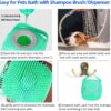 pet dog shampoo brush massager soft silicone grooming bathing tool scrubber gentle cleaning wash shedding 7