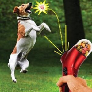 pet food catapult feeder funny dog toy