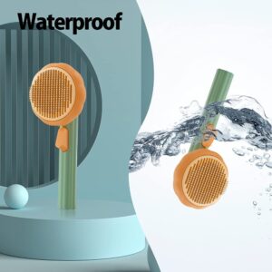 pumpkinpaws brush self cleaning grooming brush for pets easy hair removal durable pet brush 2