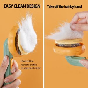 pumpkinpaws brush self cleaning grooming brush for pets easy hair removal durable pet brush 8