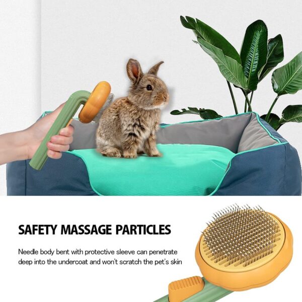 pumpkinpaws brush self cleaning grooming brush for pets easy hair removal durable pet brush 9