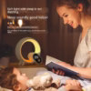 q light alarm clock sunrise bluetooth with colorful light 1123