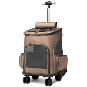 travelpaw trolley portable folding pet backpack travel carrier breathable lightweight dog cat bag 4