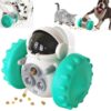 treatracer smart balance feeder toy for cats dogs