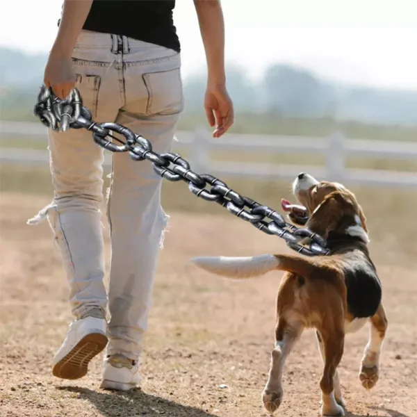 📏 Funny Dog Leash – Realistic Iron Chain Pet Leash for Small, Medium & Large Dogs | Durable Dog Collar Accessory for Walking & Training - Image 2